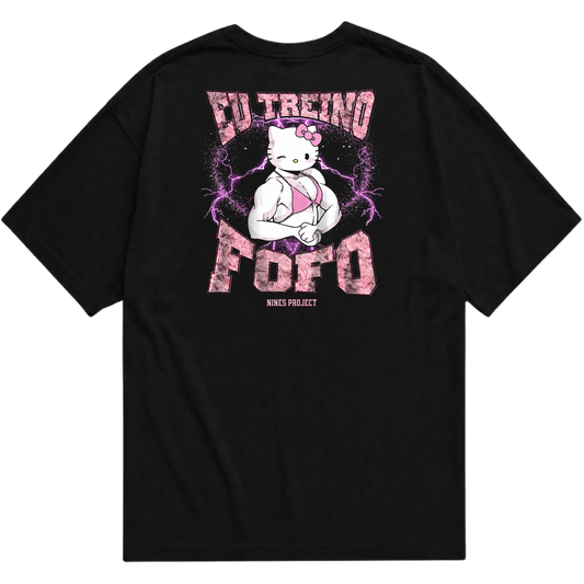"OVERSIZED | HELLO KIT TREINA FOFO" Oversized Básica 30.1