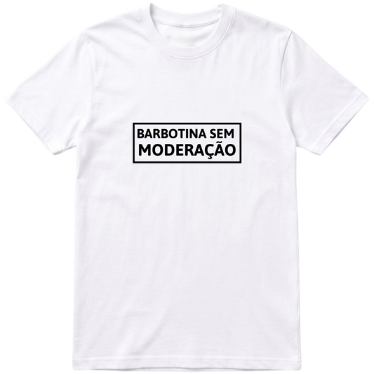 "barbotina moderação - dtg" Camiseta Básica Unissex