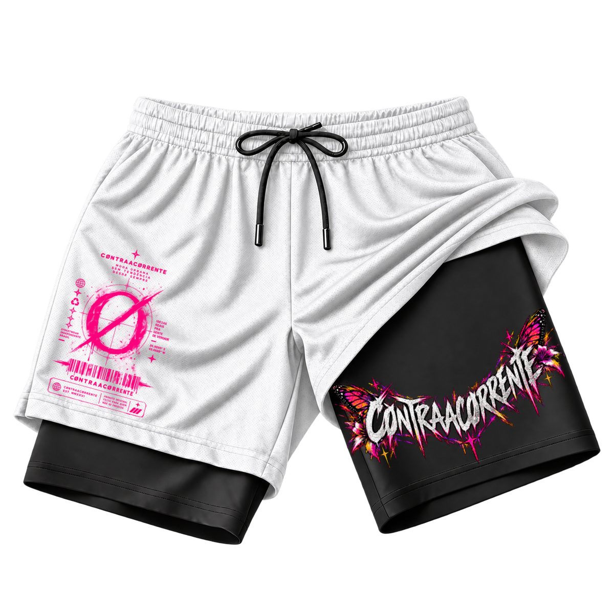 "Short Dryfit Basic 2 em 1 #040 - CØNTRAACØRRENTE" Short 2 em 1