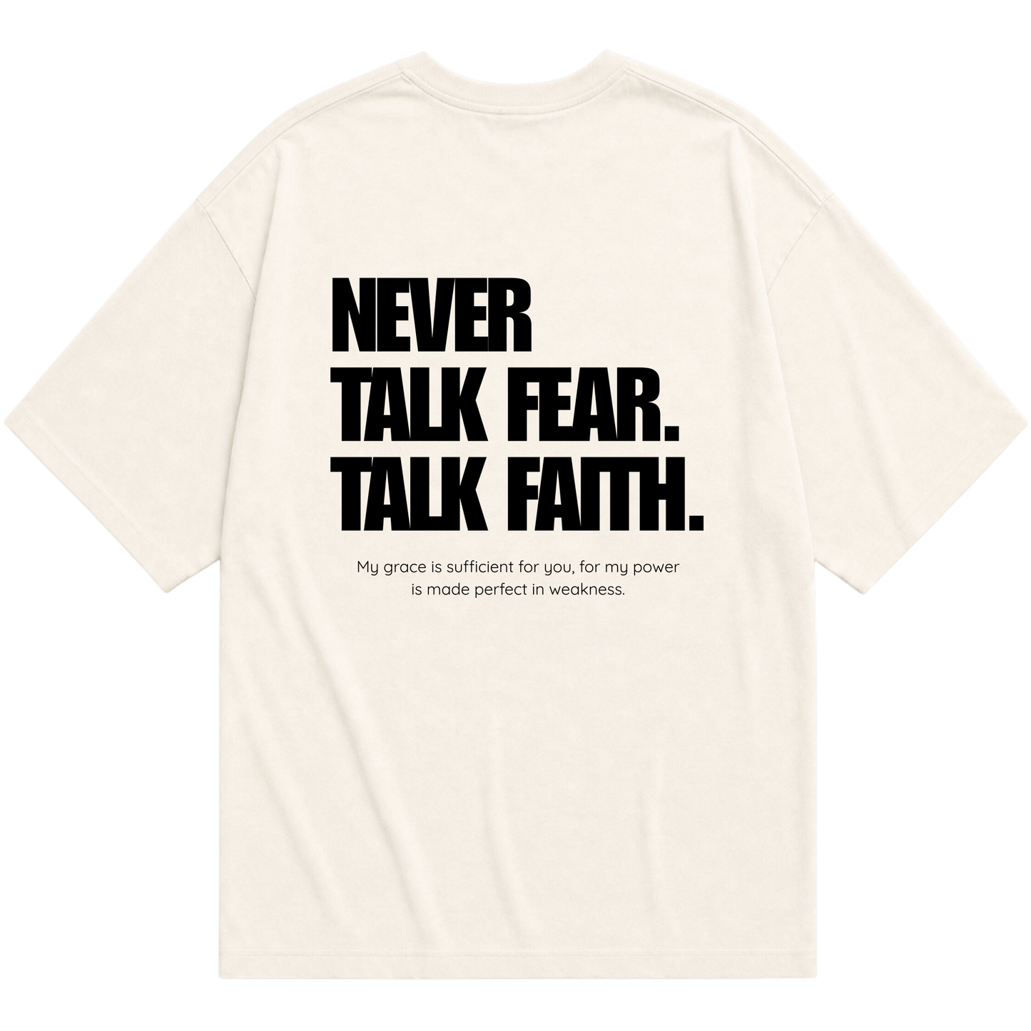 "2 Corinthians 12:9" Oversized Básica 30.1