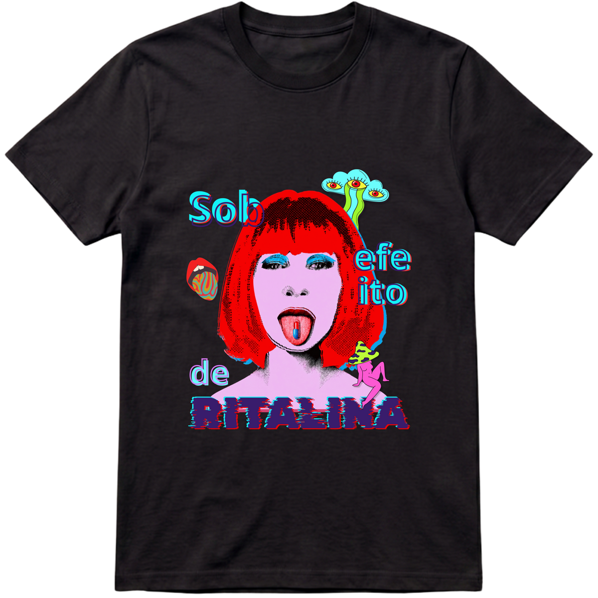 "Camiseta - Sob efeito de Ritalina" Camiseta Premium Unissex