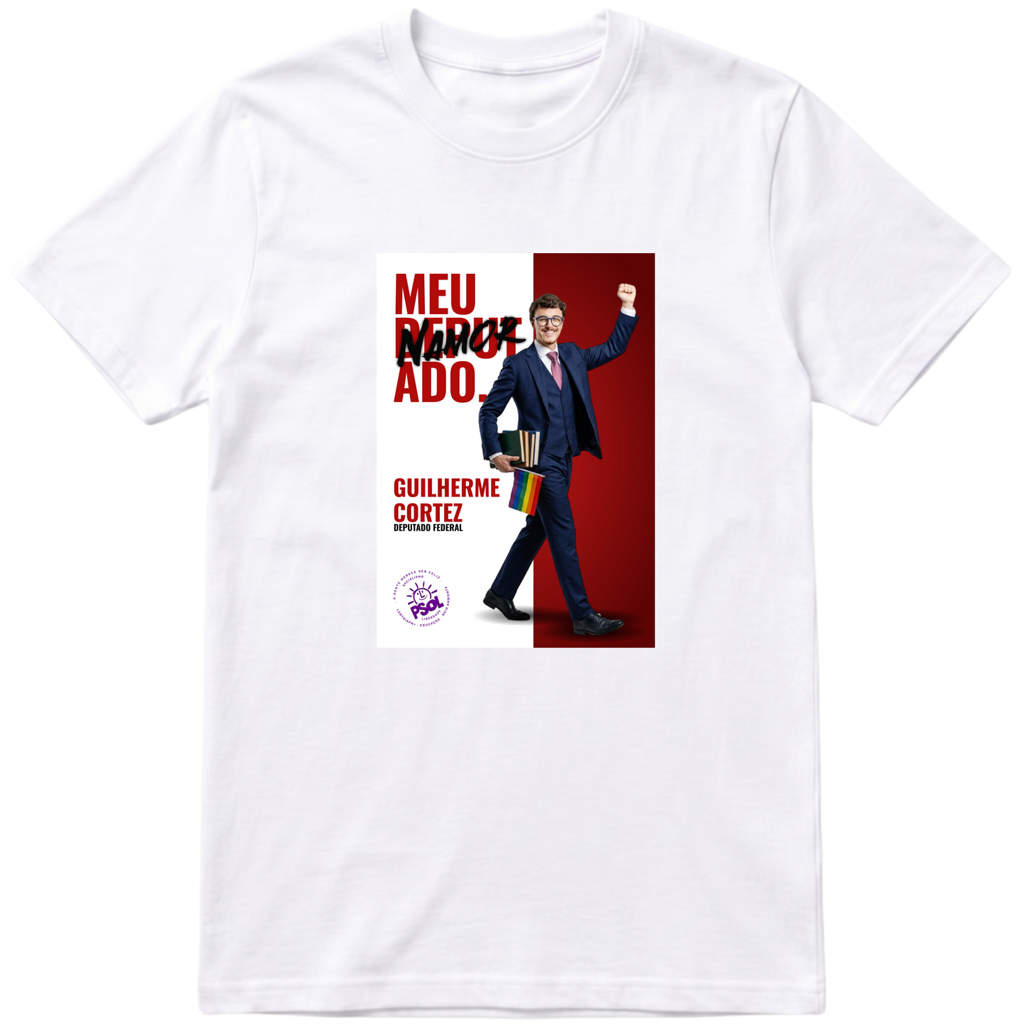 "Cortez Meu NamorDeputado" Camiseta Básica Unissex