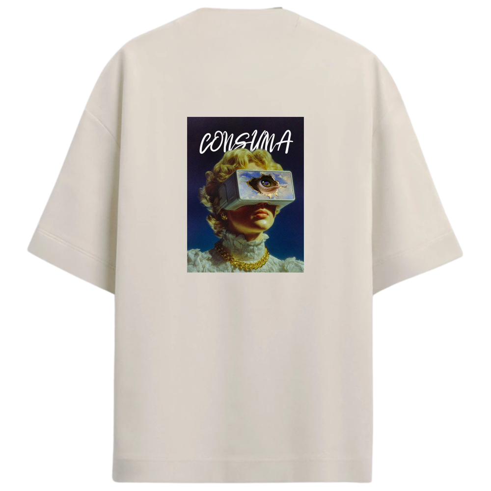 "Camisa Oversized Estampa DUNA & CONSUMA GROOVIN' | BURN" Camiseta Oversized Premium