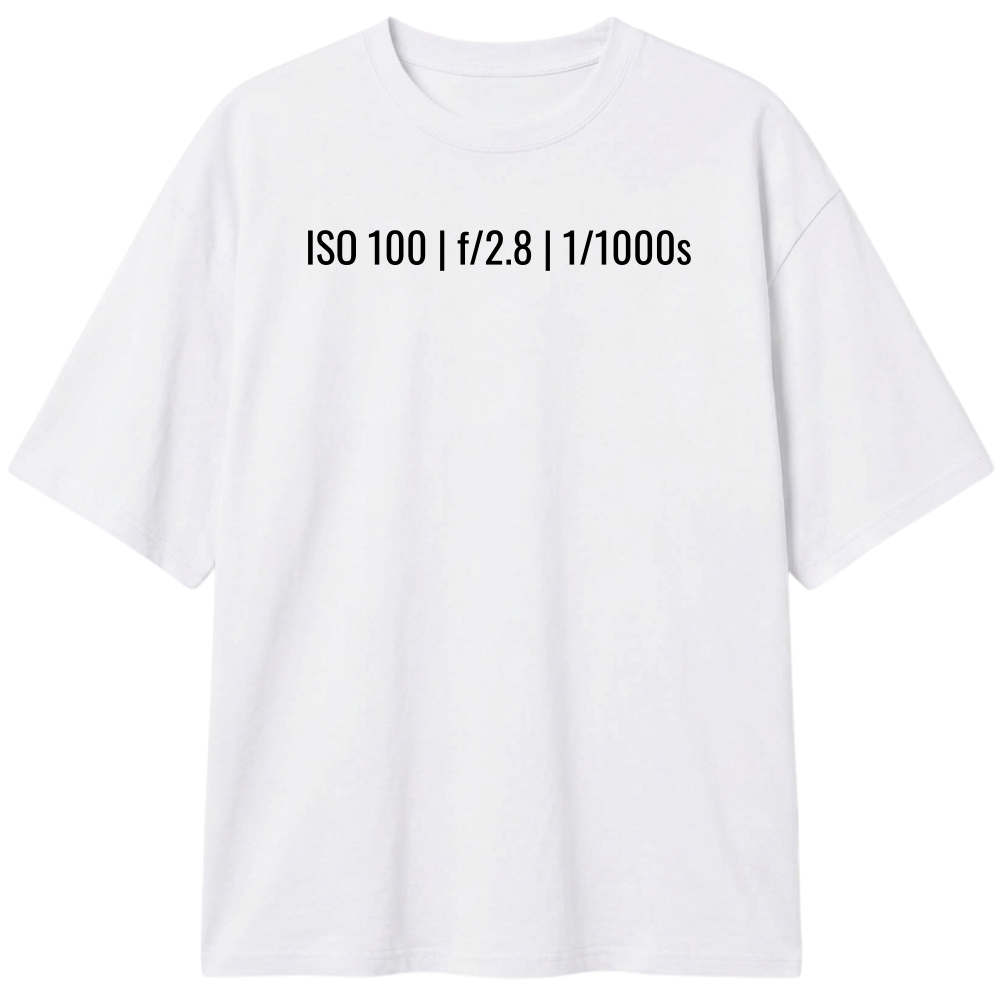 "ISO 100" Camiseta Oversized Classic