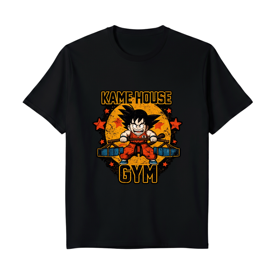 "BLUSA GOKU KAME HOUSE GYM" Camiseta Regular 30.1 Penteada