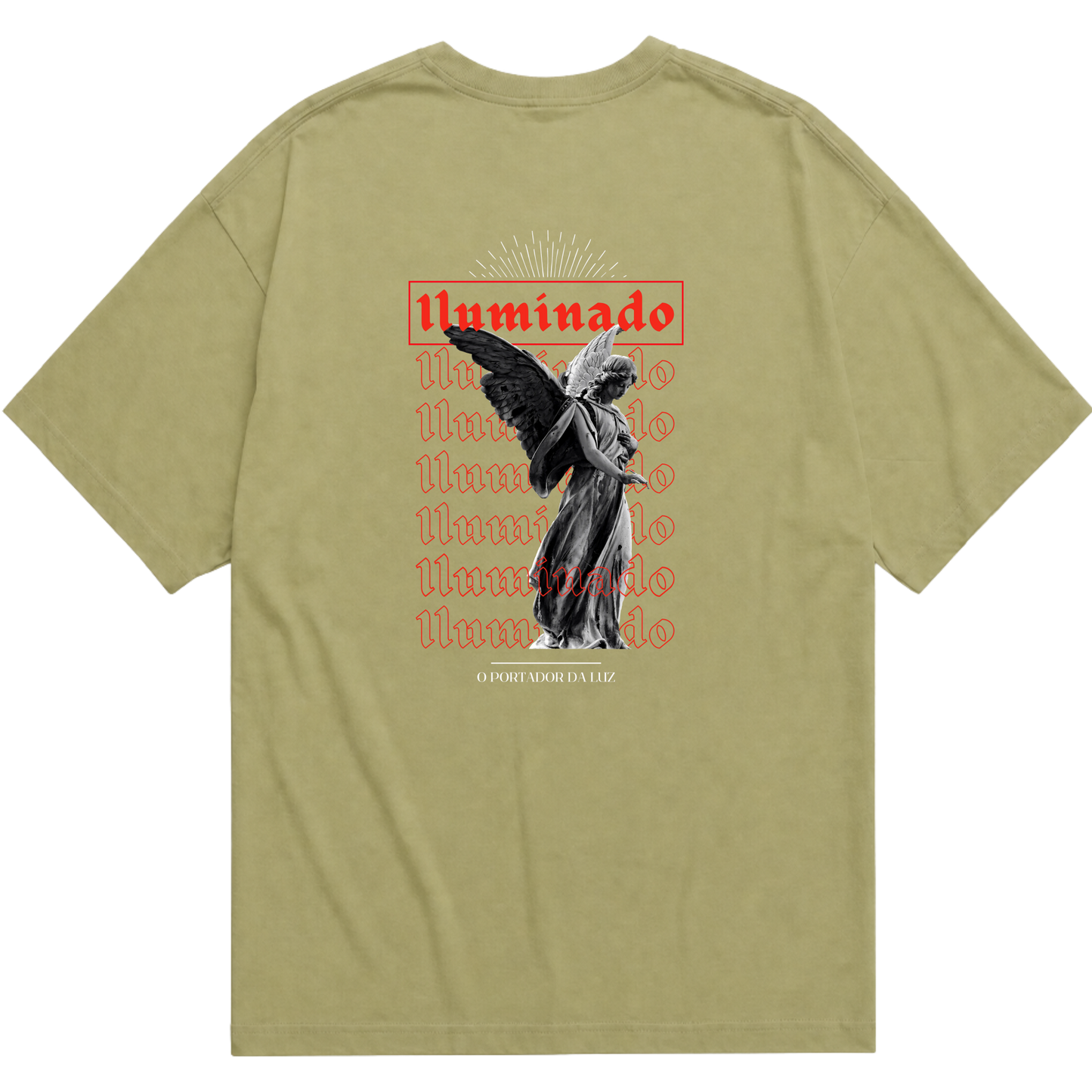 "Camiseta Oversized Iluminado" Camiseta Oversized Básica