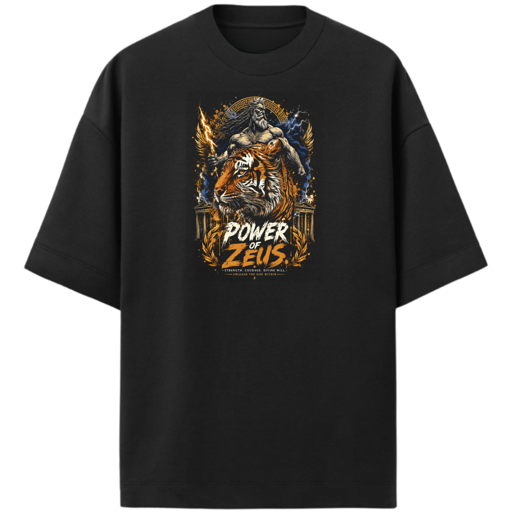 "Camiseta Oversized POWER ZEUS" Oversized Premium