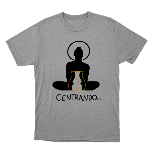 "centrando meditação" Camiseta Básica Unissex