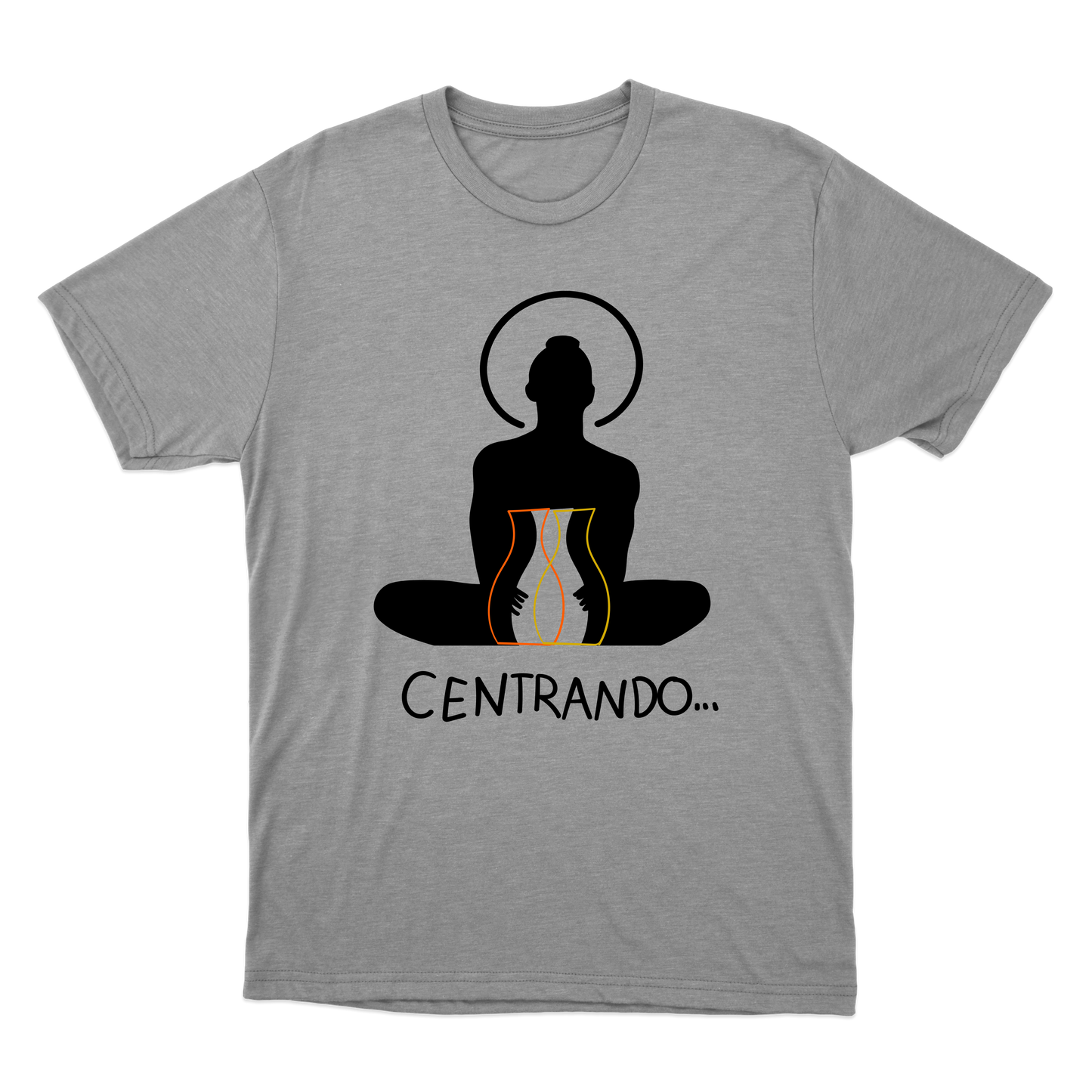 "centrando meditação" Camiseta Básica Unissex