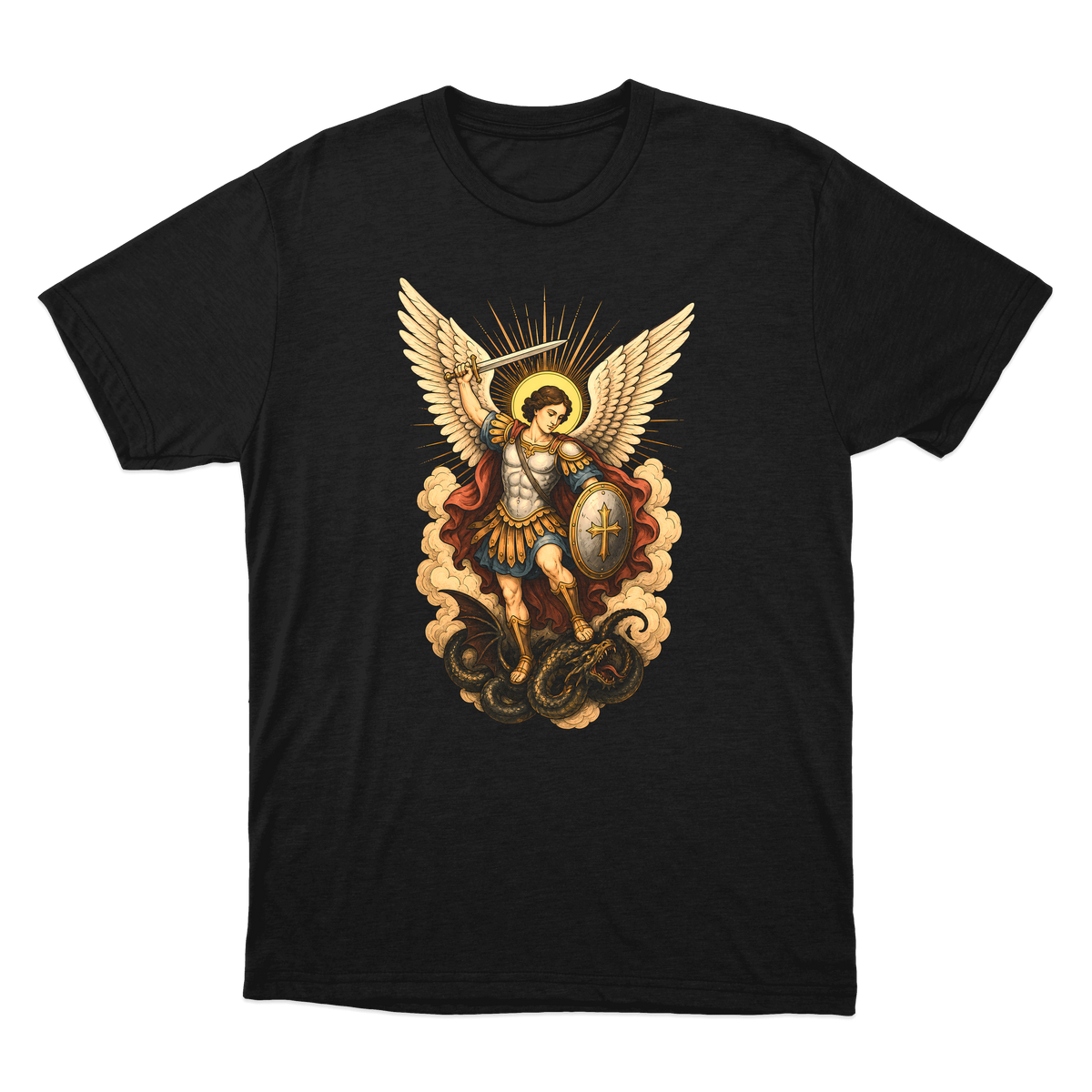 "São Miguel Arcanjo" Camiseta regular básica