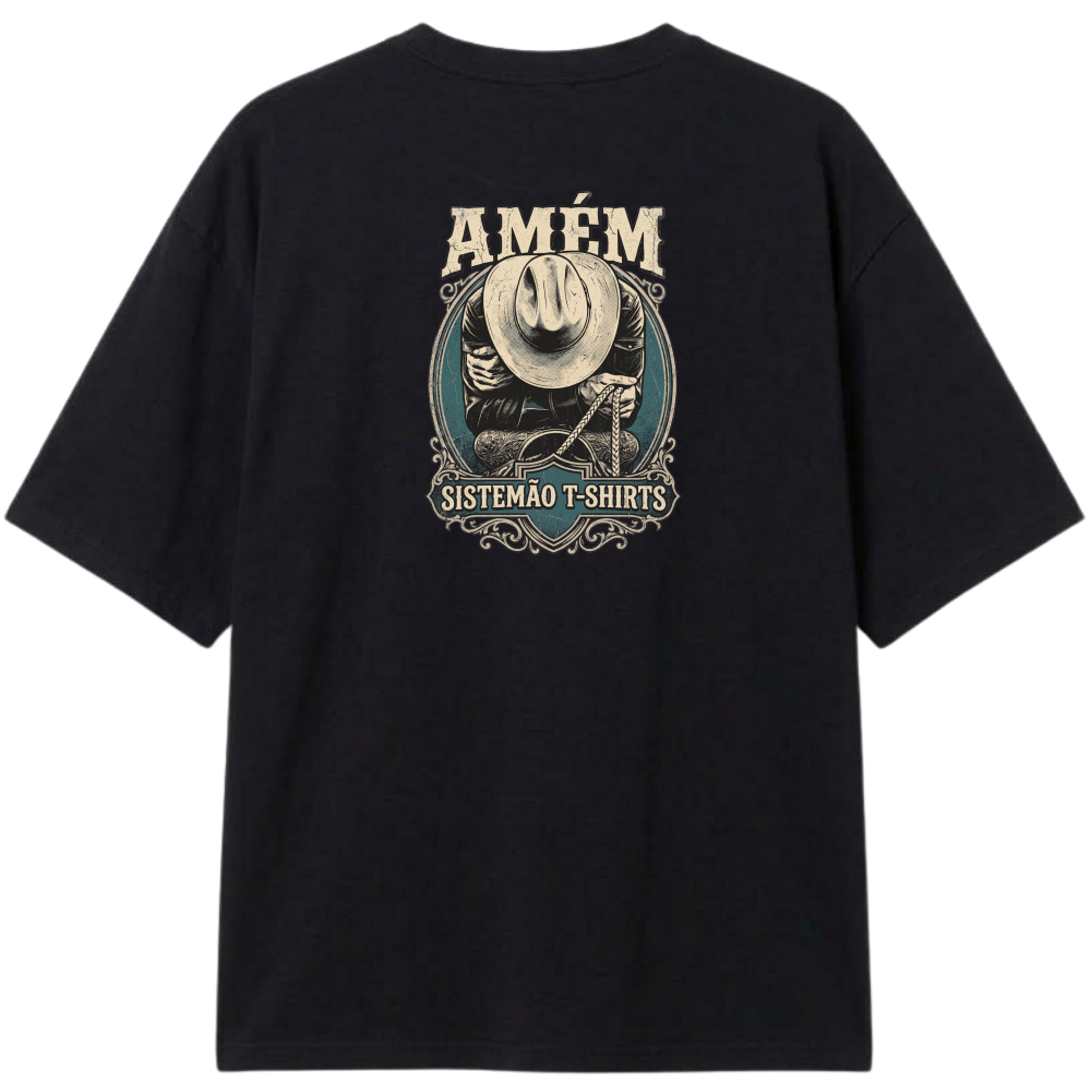 "Estampa/AMÉM" Camiseta Oversized Classic
