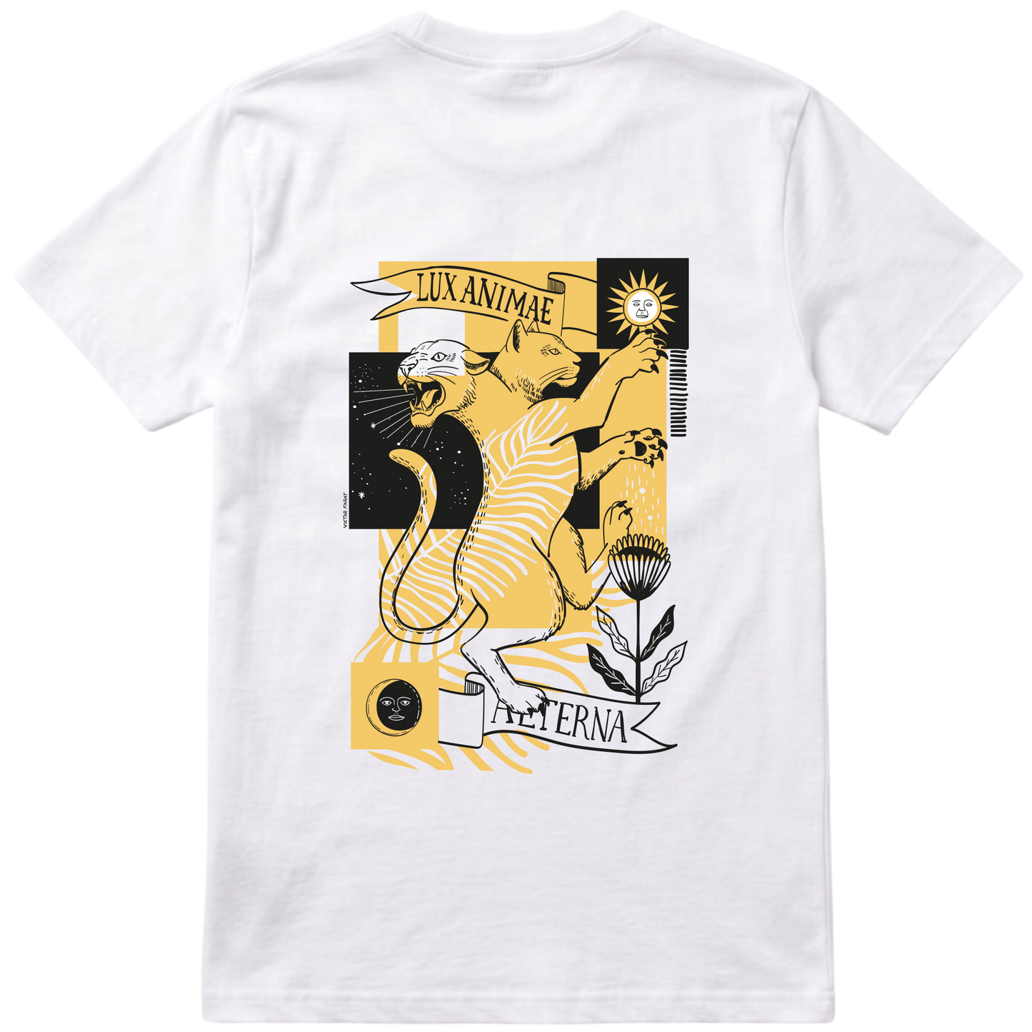 "Onça Parda - camiseta frente e verso" Camiseta Premium Unissex Bunker Studios