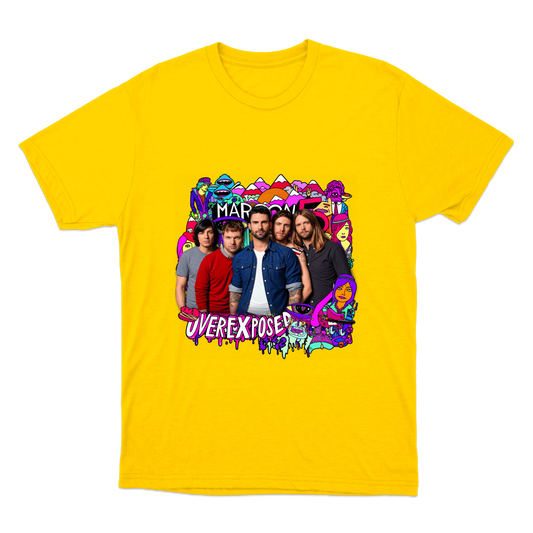 "Maroon 5 — Overexposed" Camiseta Básica Unissex