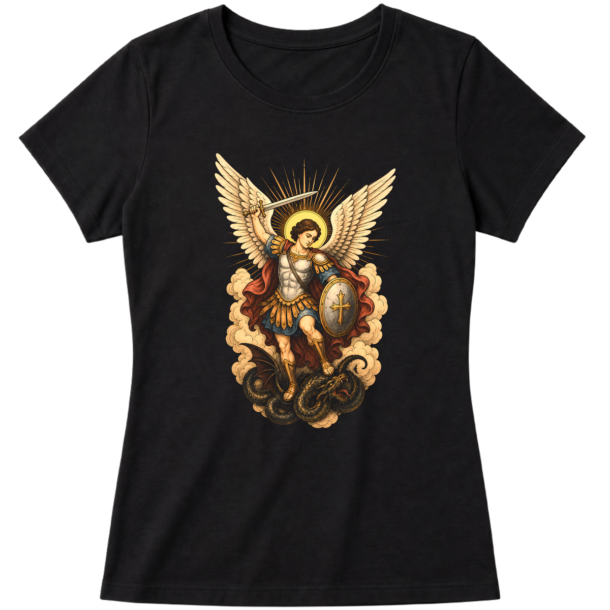 "São Miguel Arcanjo" Blusa Baby Look