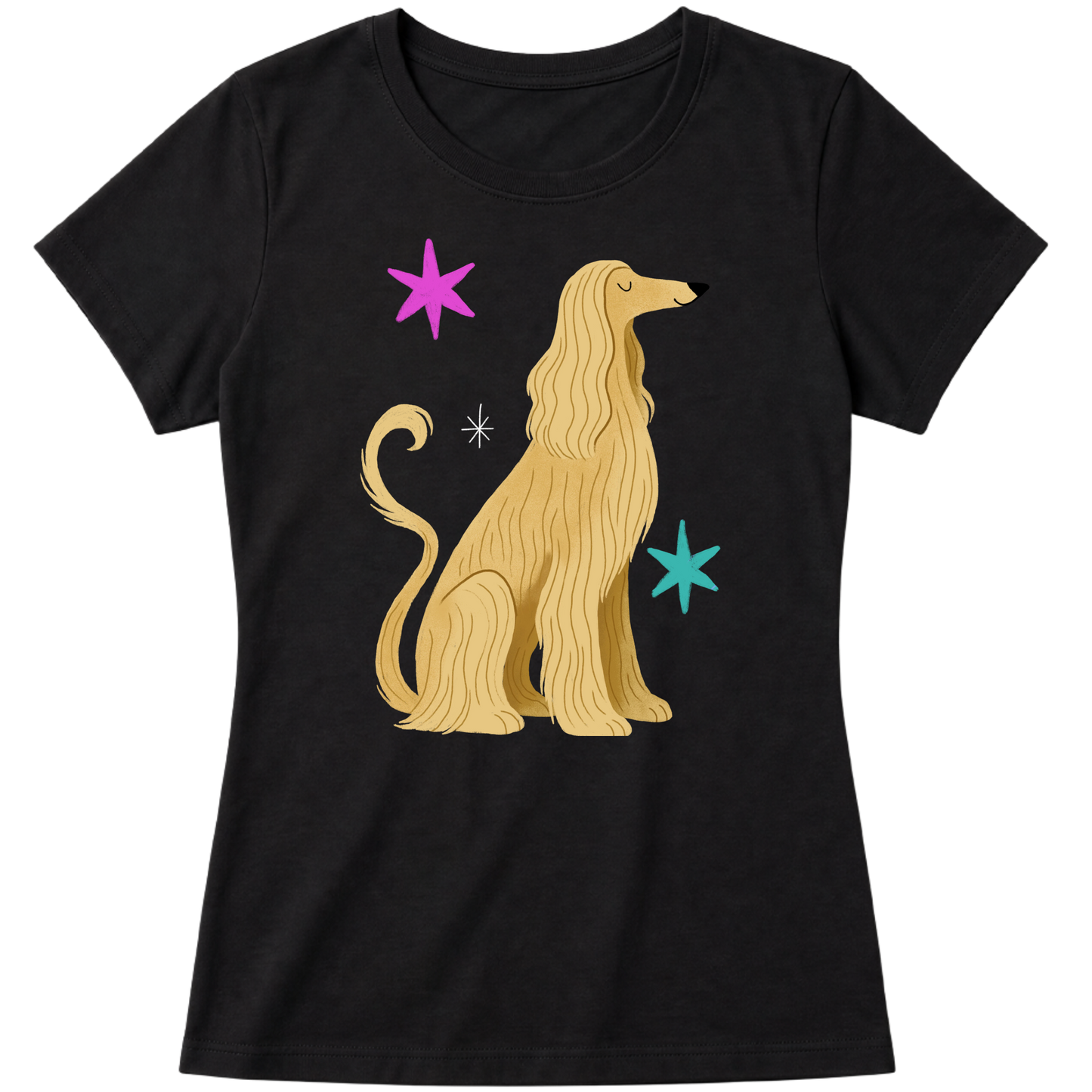 "Galgo Afegão" Blusa Baby Look