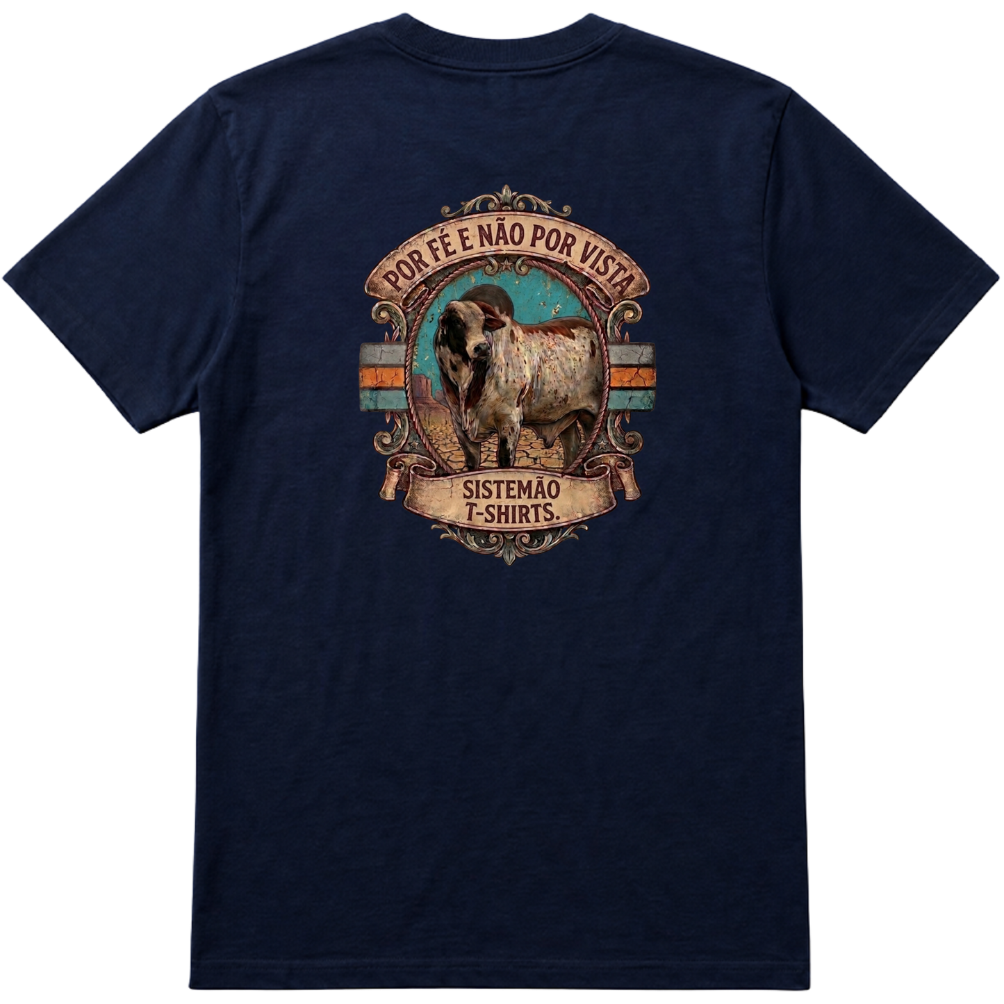 "Estampa POR FÉ" Camiseta Premium Unissex Bunker Studios