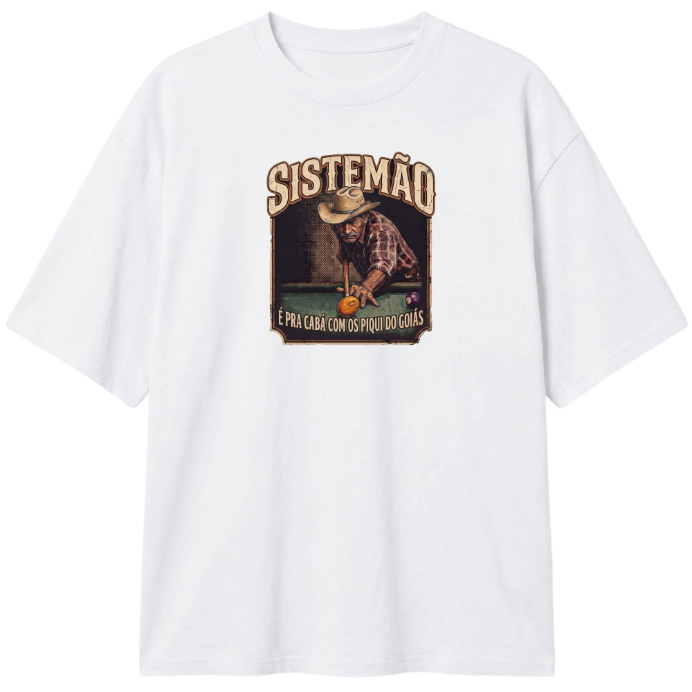 "Estampa/É PRA CABÁ" Camiseta Oversized Classic