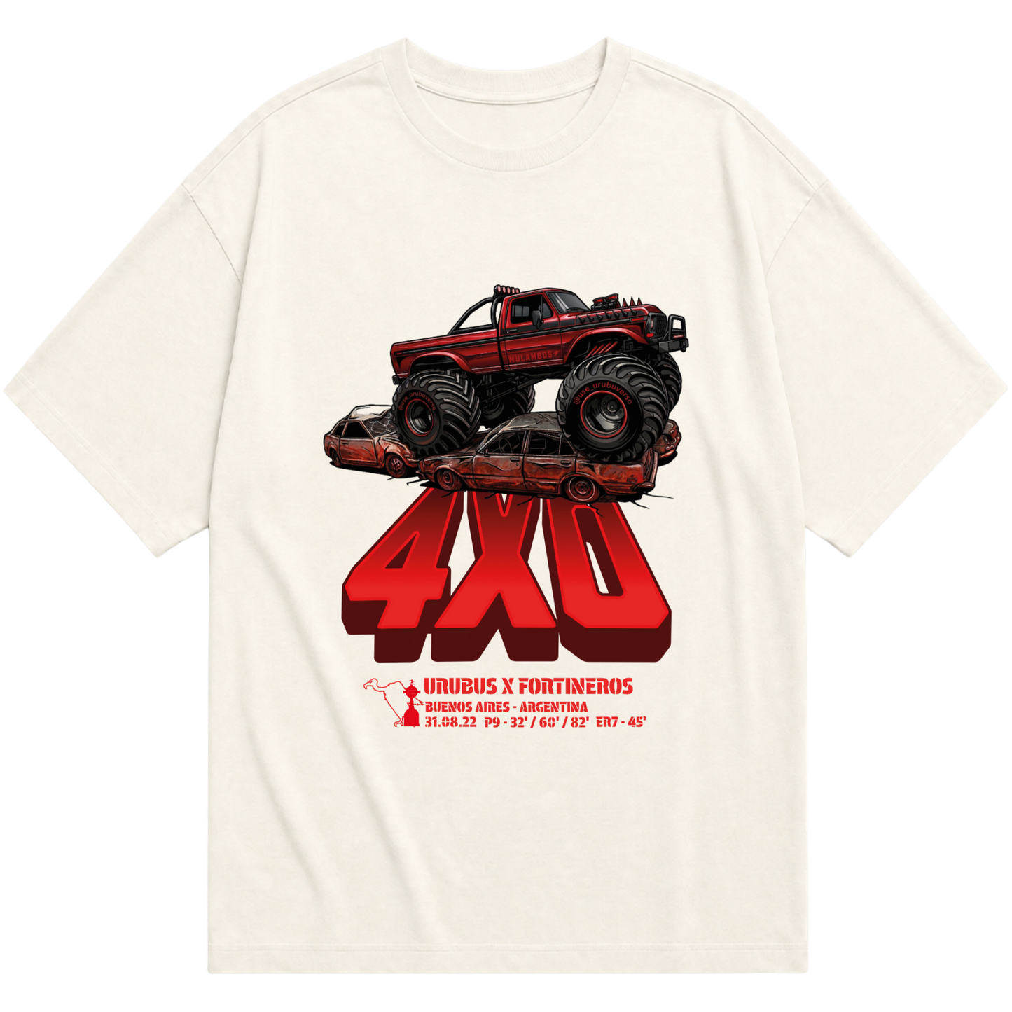 "4x0 velez" Camiseta Oversized Básica