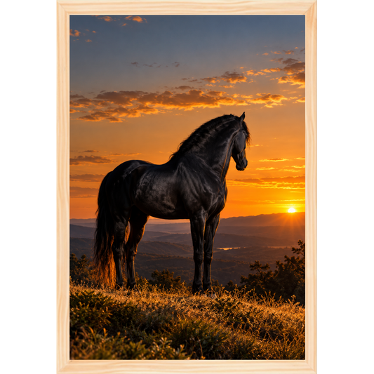 "Lendário Por do Sol" Quadro tradicional sem vidro acrílico
