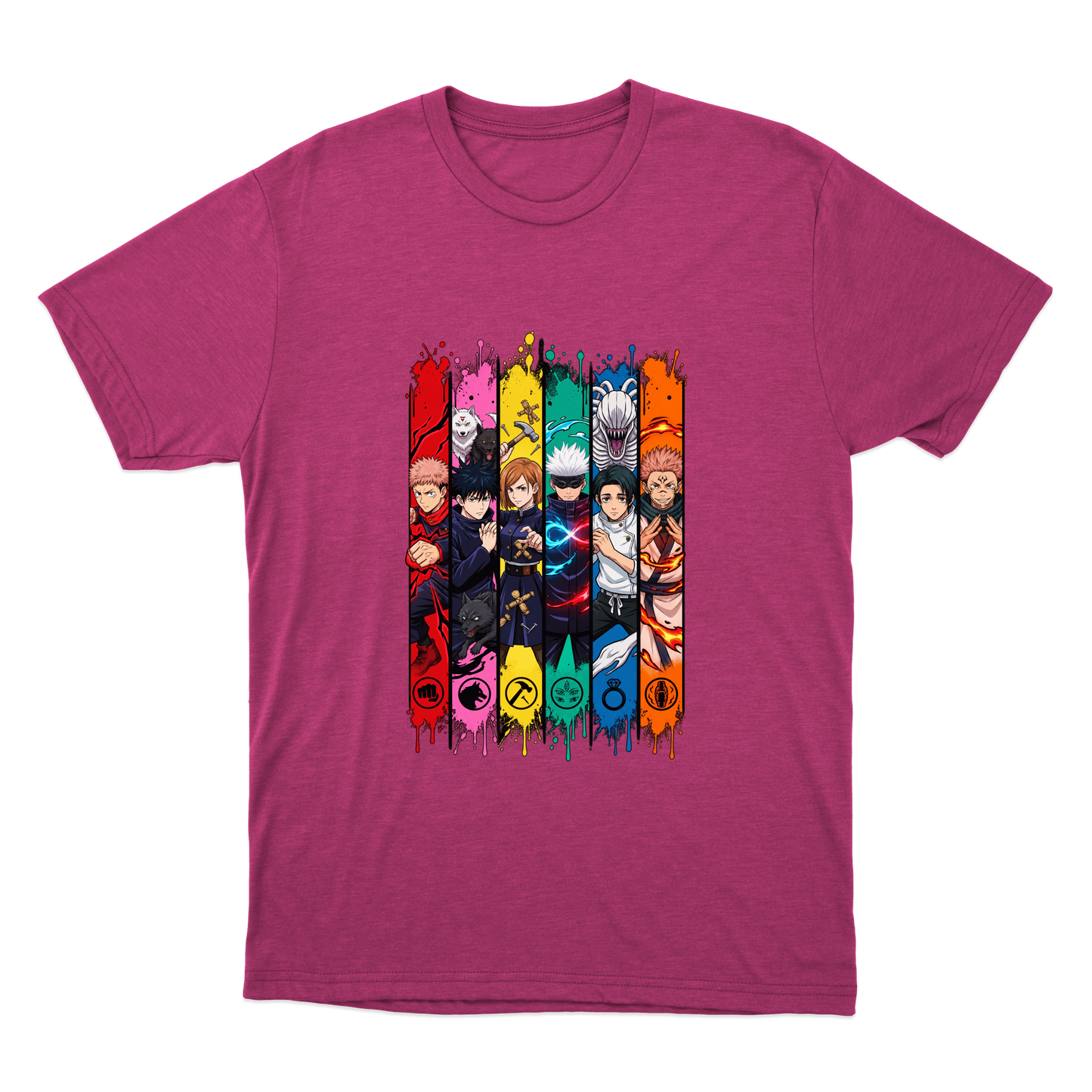 "Personagens - Jujutsu" Camiseta Básica Unissex