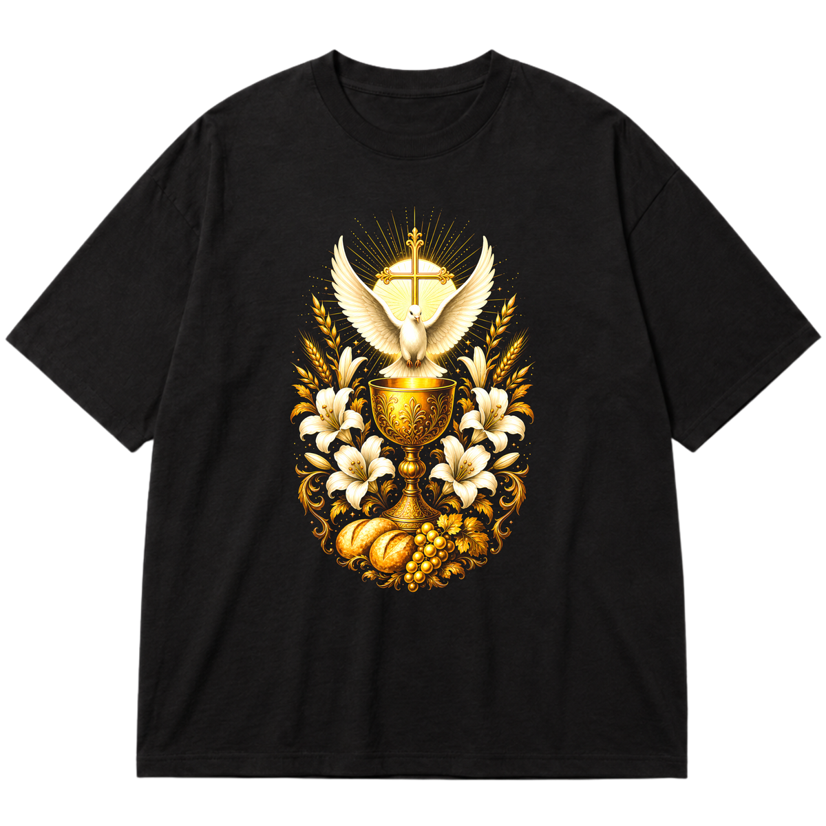 "Eucaristia" Oversized Premium 96% algodão 4% Elastano