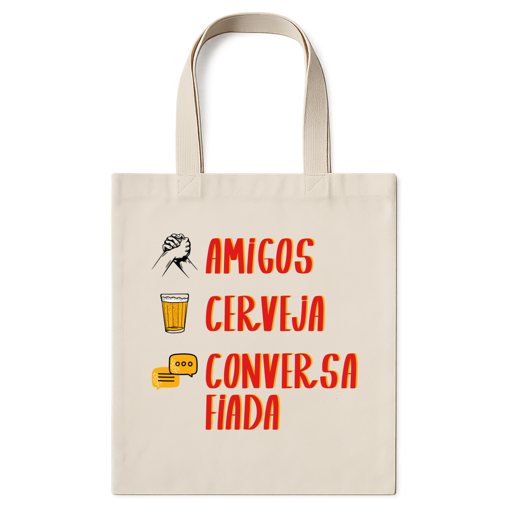 "Ecobag amigos, cerveja e conversa fiada" Ecobag