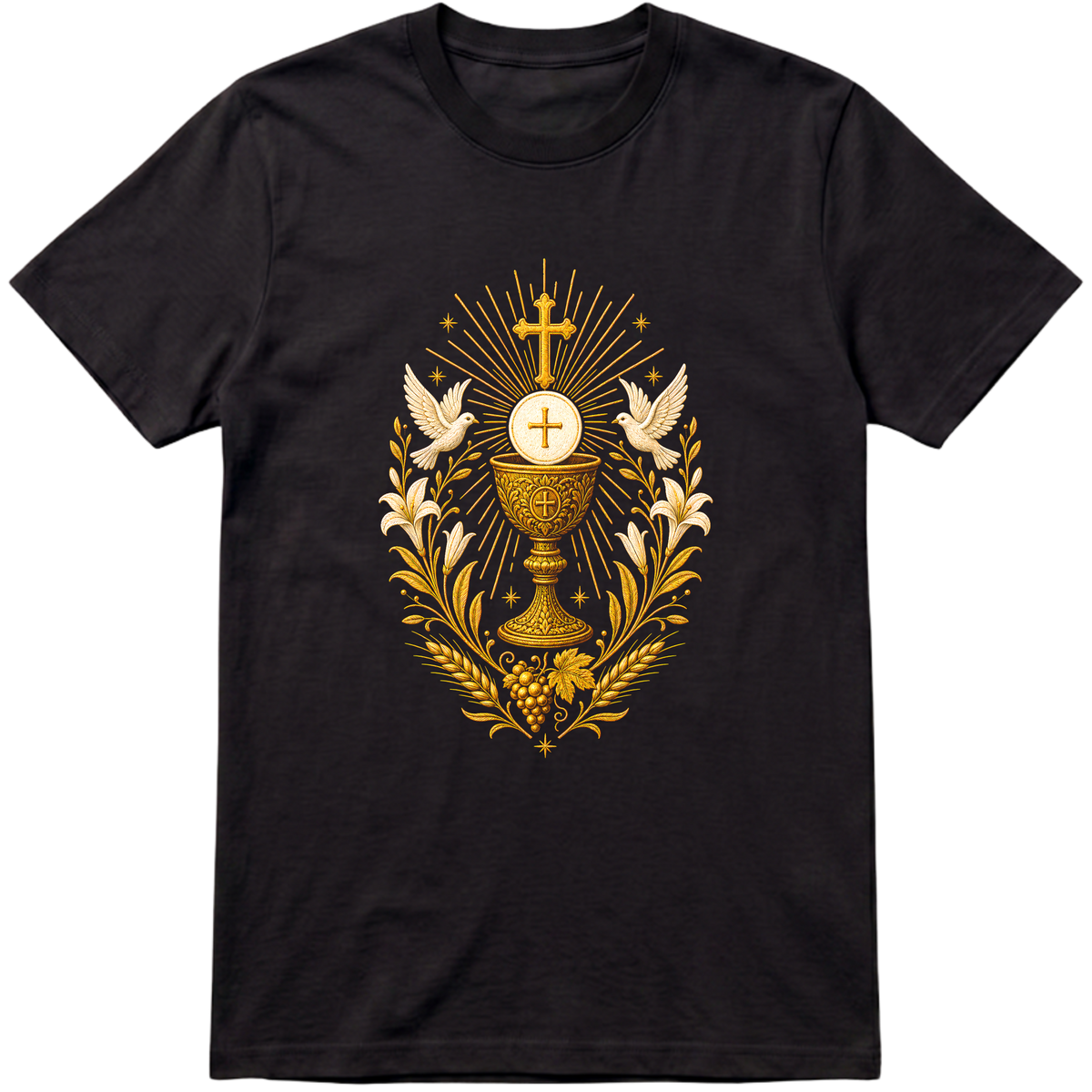"Eucaristia | Cristã | Católica" Camiseta Premium Unissex Bunker Studios