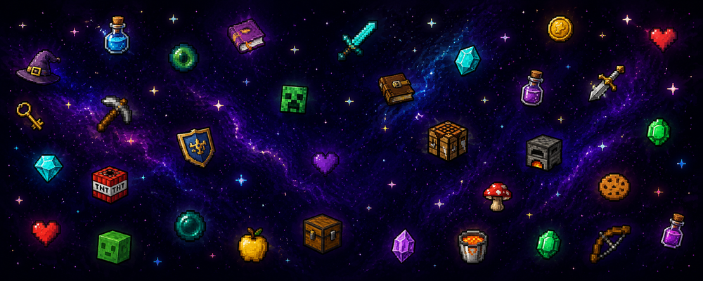 Pixel & poção — banner