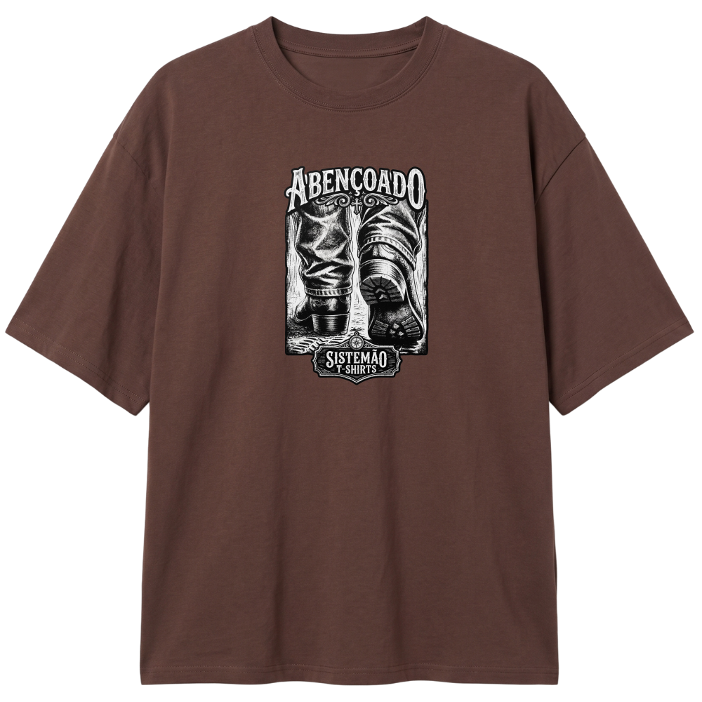 "Estampa/Oversized/ABENÇOADO" Camiseta Oversized Classic