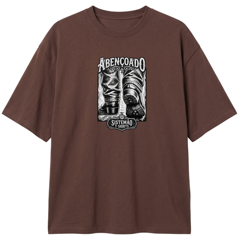 "Estampa/Oversized/ABENÇOADO" Camiseta Oversized Classic