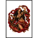 ""Cigana" Full Art - Quadro Filete" Quadro filete sem vidro acrílico