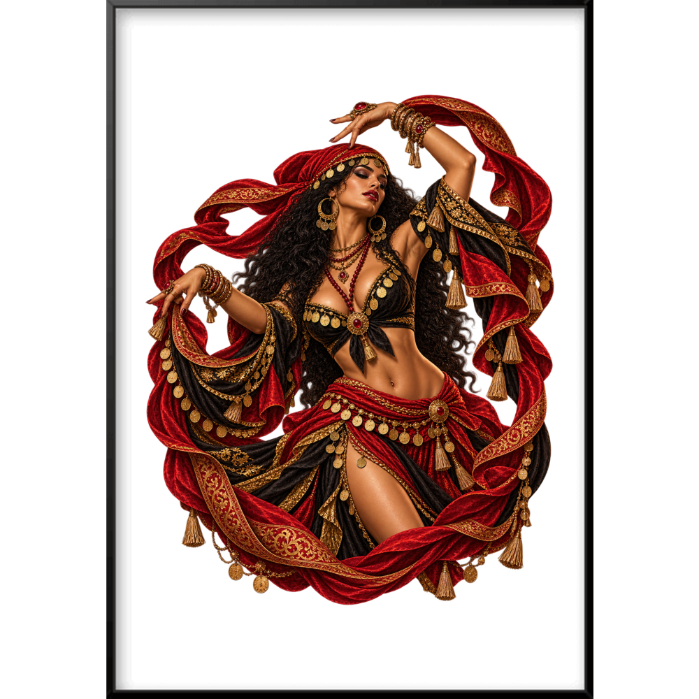 ""Cigana" Full Art - Quadro Filete" Quadro filete sem vidro acrílico