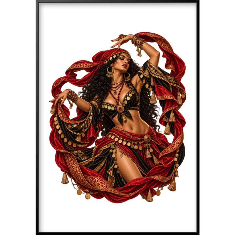 ""Cigana" Full Art - Quadro Filete" Quadro filete sem vidro acrílico