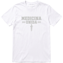 "Medicina Unida All White" Camiseta Premium Unissex Bunker Studios