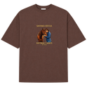 "Estampa/SINTONIA RÚSTICA" Camiseta Oversized Suedine 220g