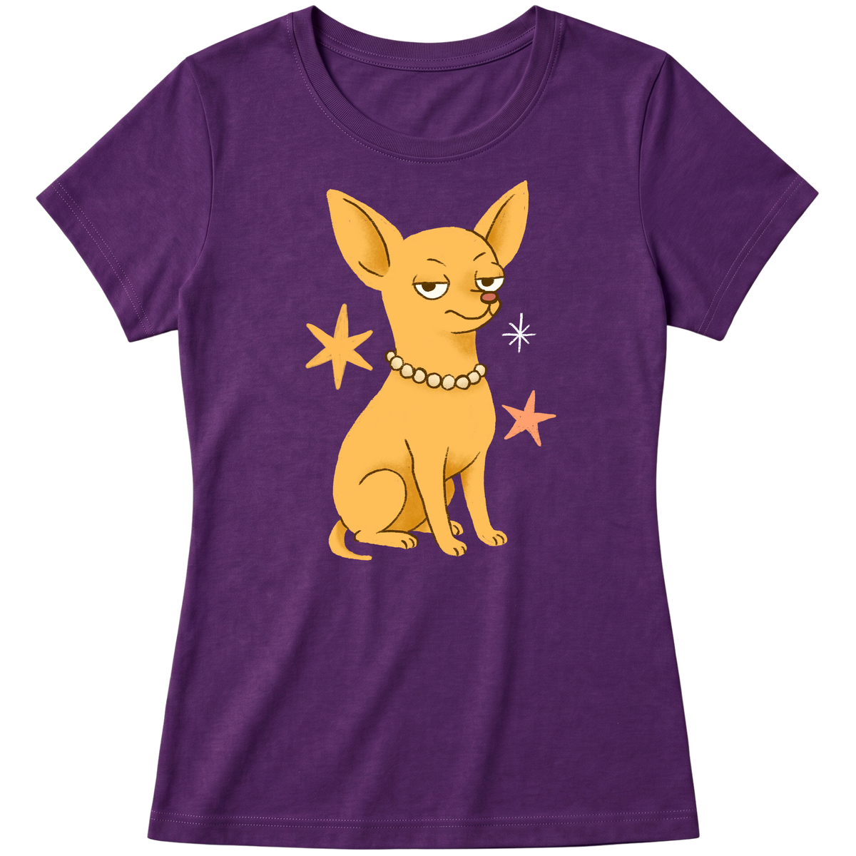 "Chihuahua de pelo curto" Blusa Baby Look