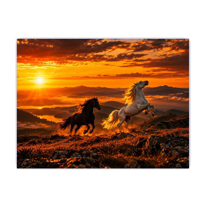 "Por do Sol" Placa decorativa