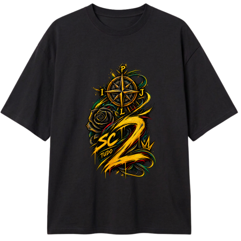 "Oversized Classic #016 - CØNTRAACØRRENTE" Camiseta Oversized Classic