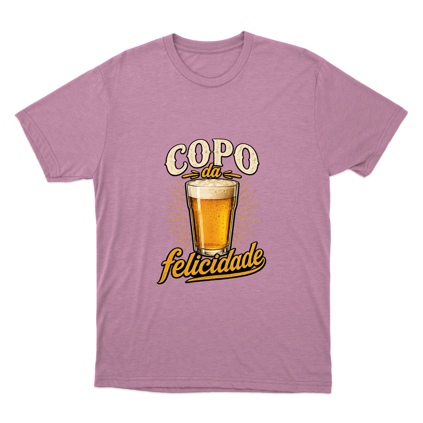 "Copo da Felicidade" Camiseta Básica Unissex