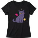 "Gata cinza" Blusa Baby Look