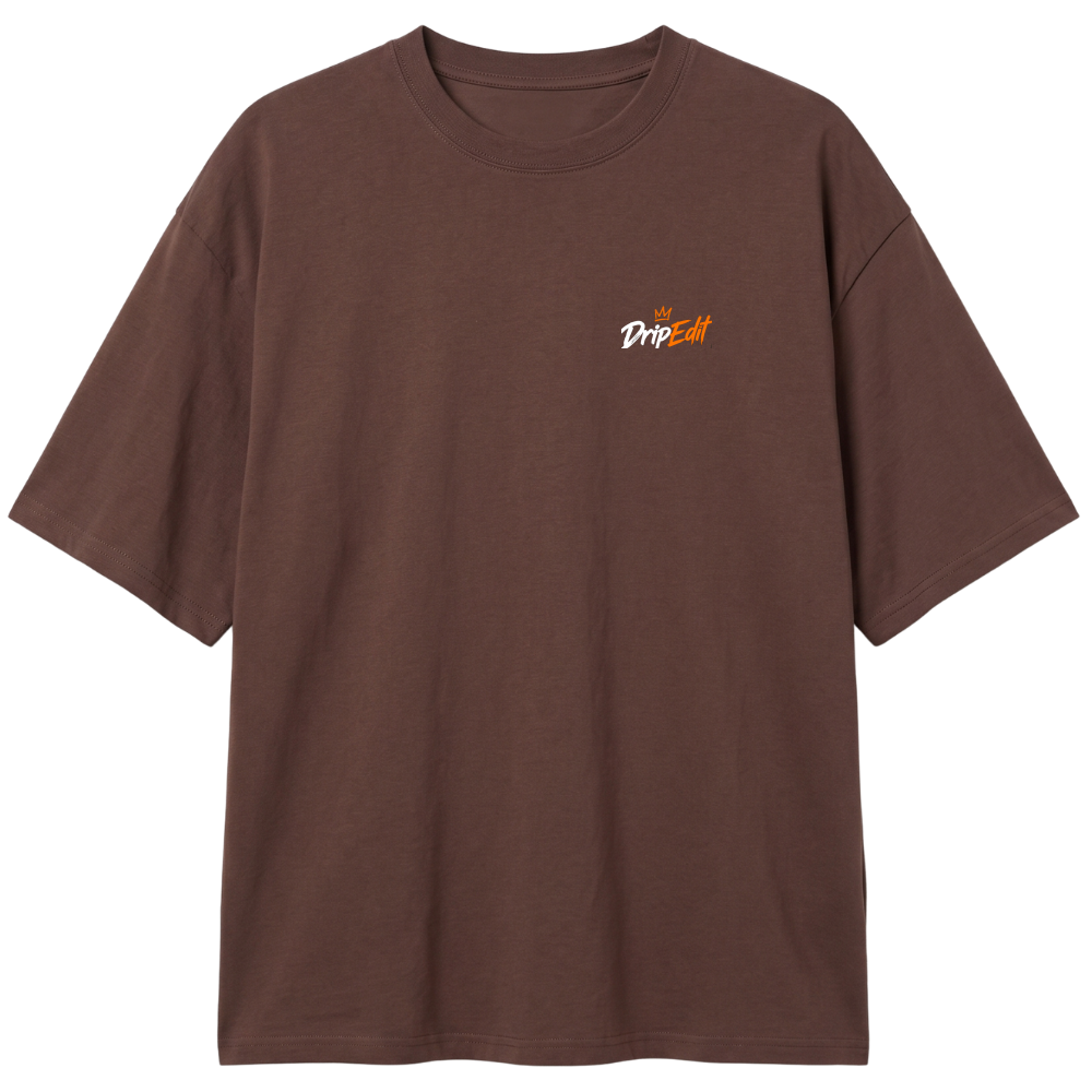 "Camiseta Oversized Classic DripEdit Leão" Camiseta Oversized Classic