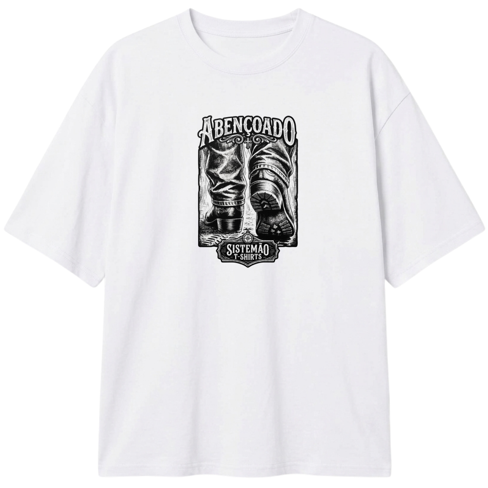 "Estampa/Oversized/ABENÇOADO" Camiseta Oversized Classic