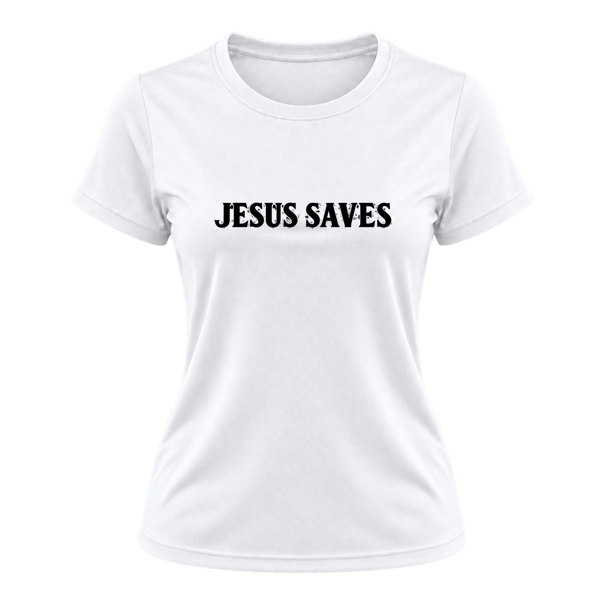 "Camiseta Dryfit Feminina Basic - Jesus Saves" Camiseta Dryfit Feminina Basic