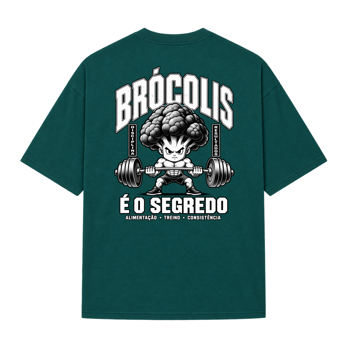 "Oversized Suedine 220g - Brócolis" Camiseta Oversized Suedine 220g