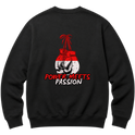"Camiseta oversized estampa de boxe" Moletom com Capuz Básico