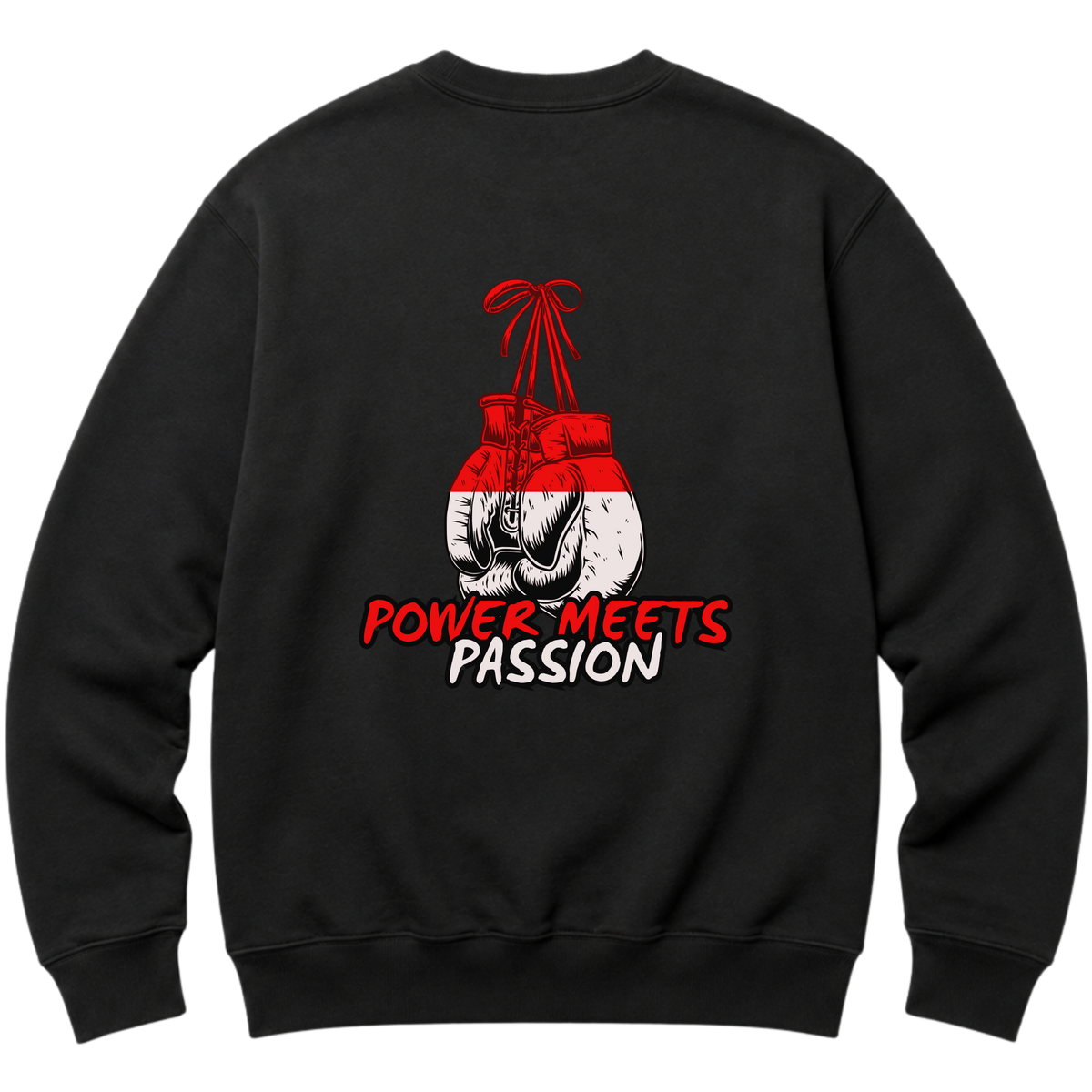 "Camiseta oversized estampa de boxe" Moletom com Capuz Básico