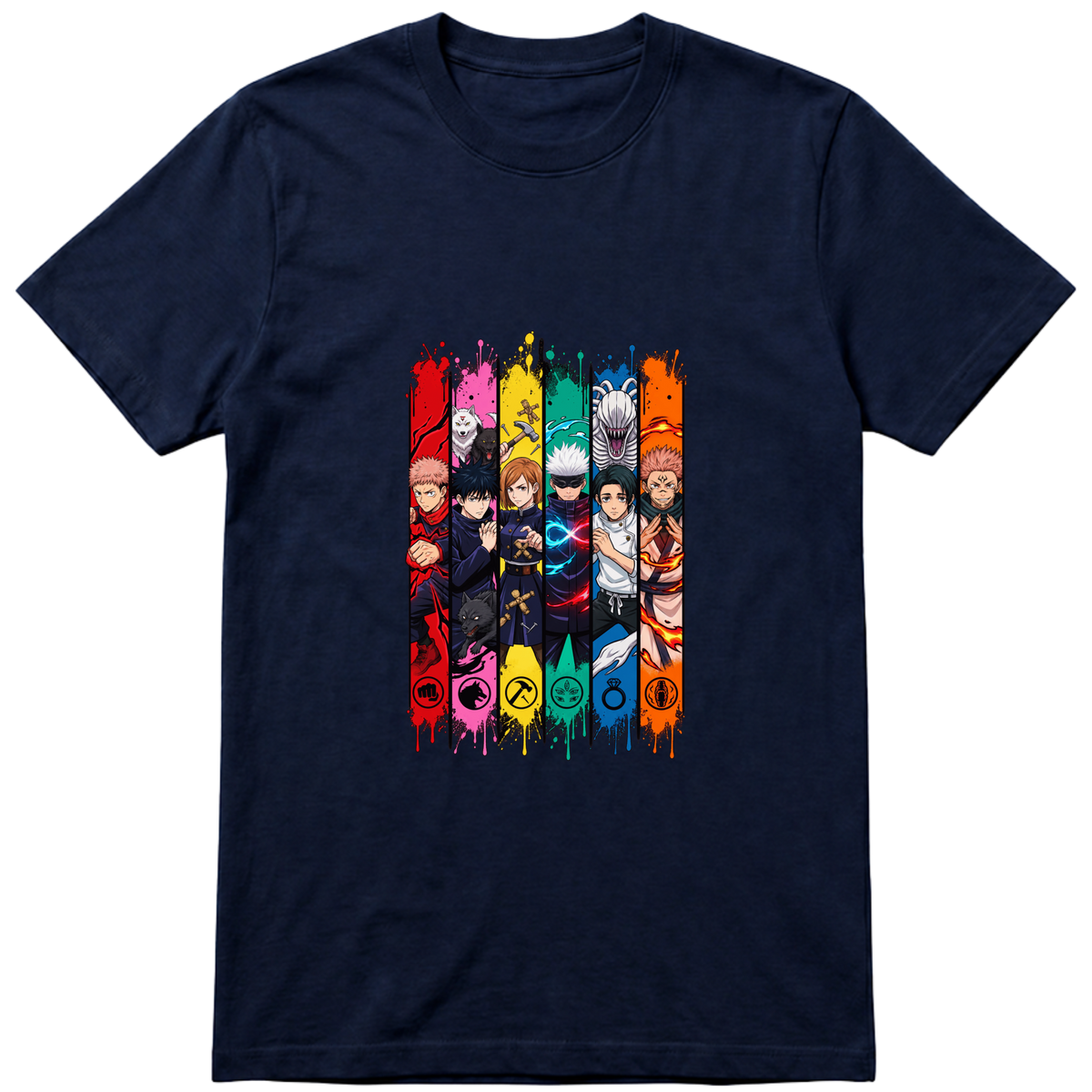 "Personagens - Jujutsu" Camiseta Básica Unissex