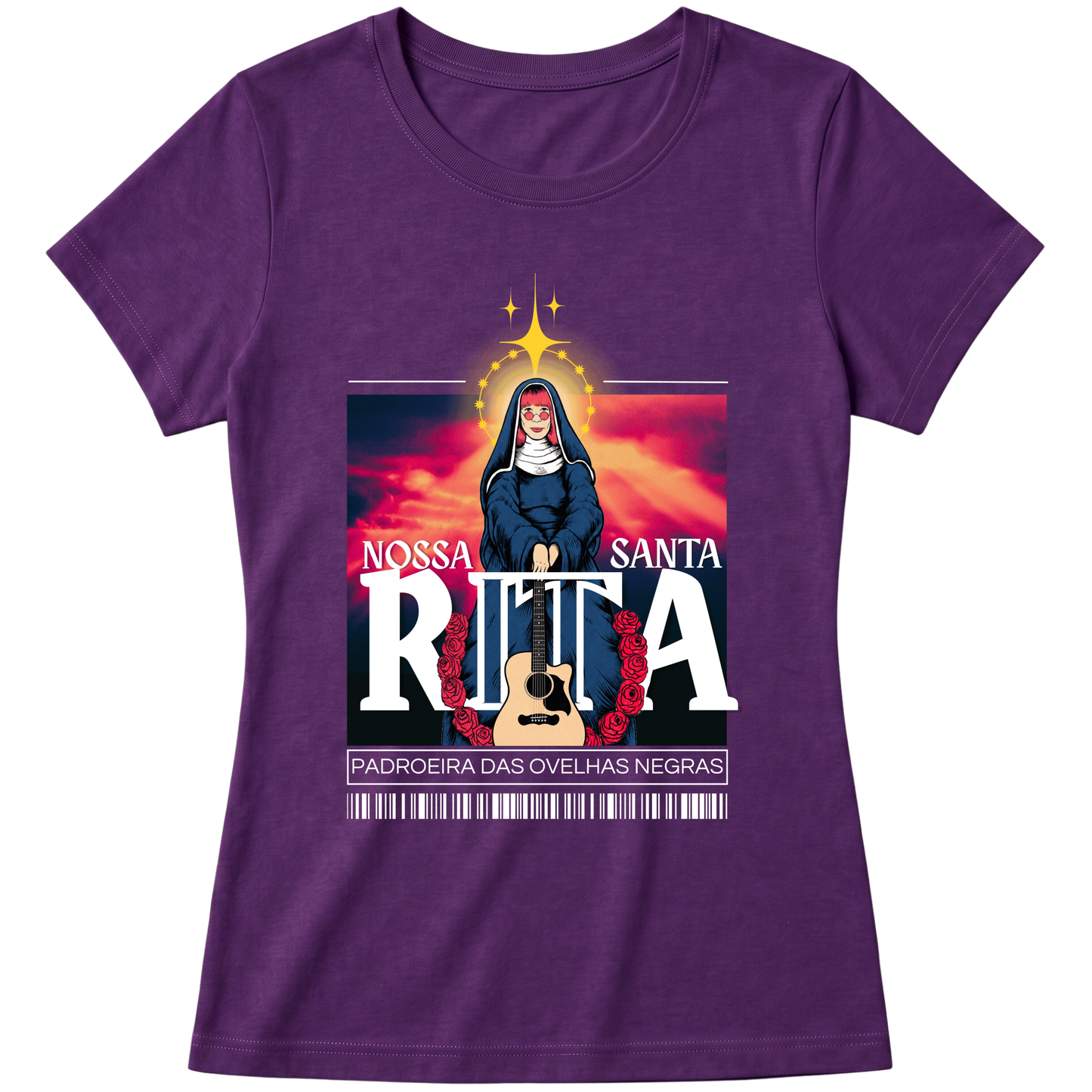 "Camiseta Santa Rita" Blusa Baby Look