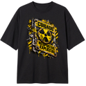 "Cuidado: Respostas Explícitas" Camiseta Oversized Classic