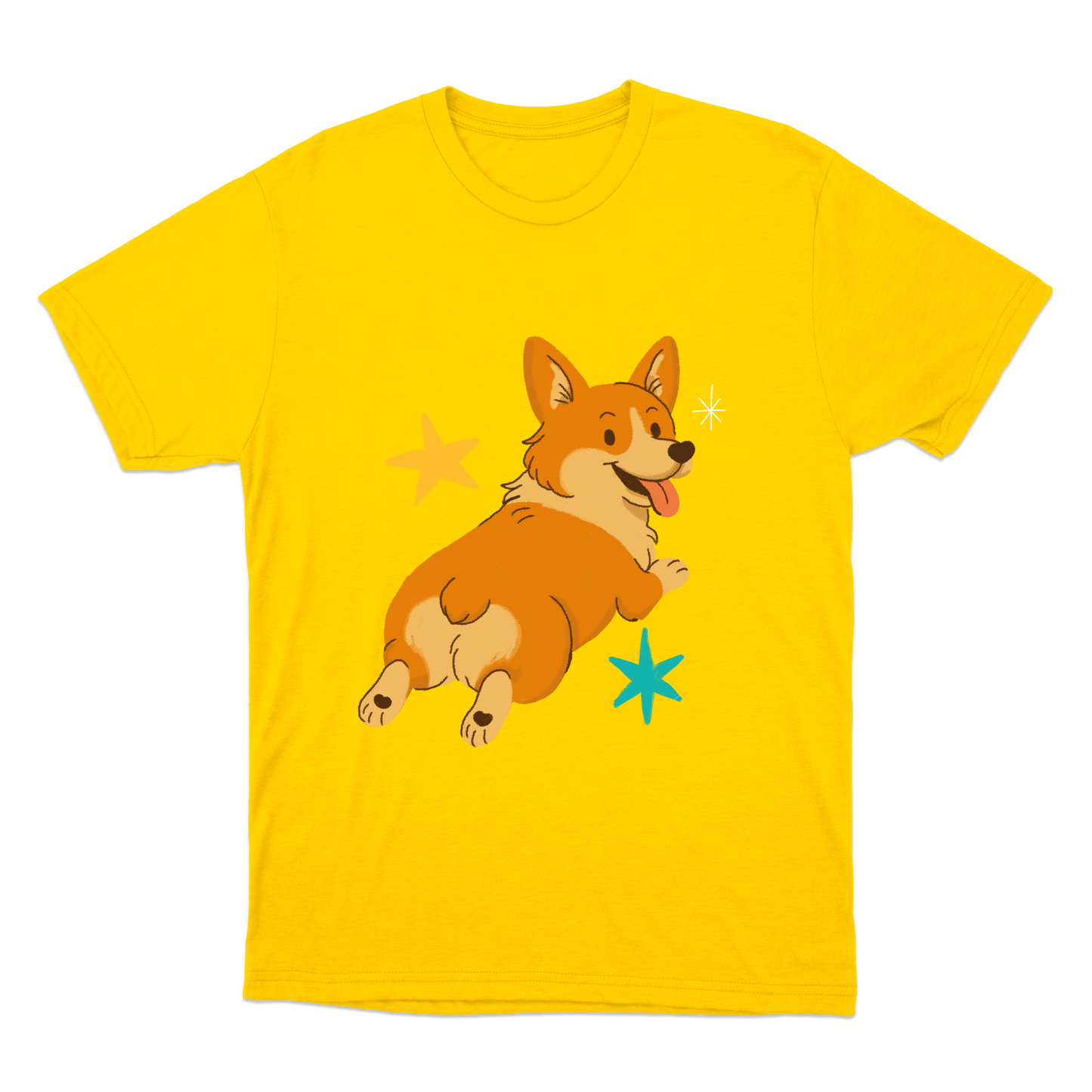 "corgi" Camiseta Básica Unissex